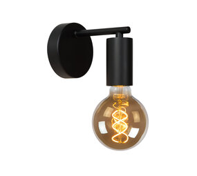 Lucide LEANNE - Wandlamp - 1xE27 - Zwart