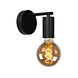 Lucide LEANNE - Wandlamp - 1xE27 - Zwart
