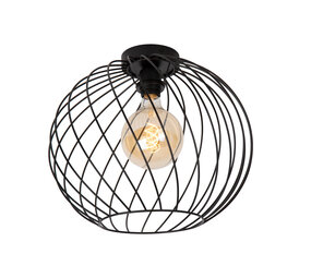 Lucide DANZA - Plafonnière - Ø 40 cm - 1xE27 - Zwart