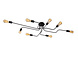 Lucide LESTER - Plafonnière - 8xE27 - Zwart Lucide LESTER - Plafonnière - 8xE27 - Zwart