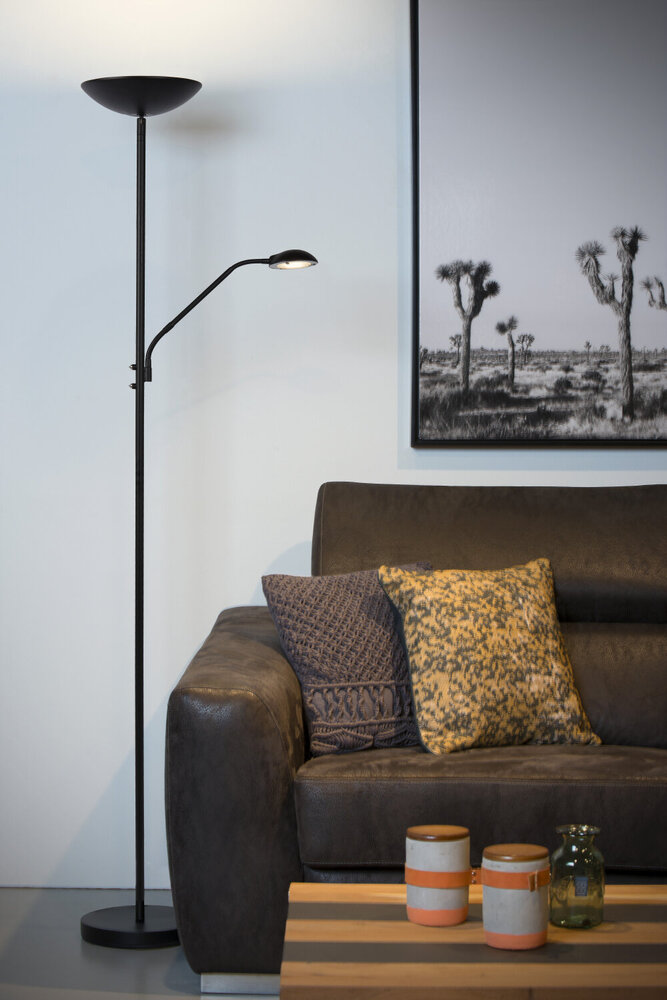 Lucide ZENITH - Leeslamp - LED Dimb. - 3000K - Zwart Lucide ZENITH - Leeslamp - LED Dimb. - 3000K - Zwart