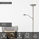Lucide ZENITH - Leeslamp - LED Dimb. - 3000K - Mat chroom