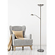 Lucide ZENITH - Leeslamp - LED Dimb. - 3000K - Mat chroom