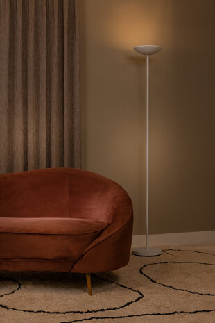 Lucide ZENITH - Vloerlamp - LED Dimb. - 1x20W 3000K - Wit Lucide ZENITH - Vloerlamp - LED Dimb. - 1x20W 3000K - Wit