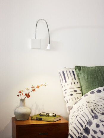 Lucide BUDDY - Bedlamp / Wandlamp - LED - 1x4W 4000K - Wit