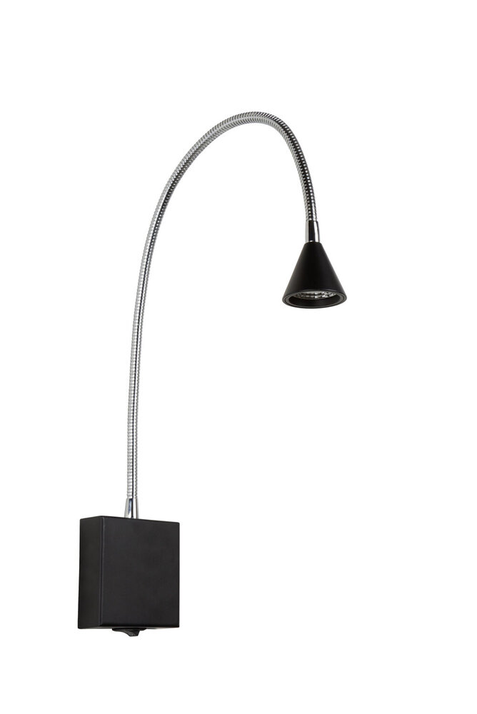 Lucide BUDDY - Bedlamp / Wandlamp - LED - 1x4W 4000K - Zwart Lucide BUDDY - Bedlamp / Wandlamp - LED - 1x4W 4000K - Zwart