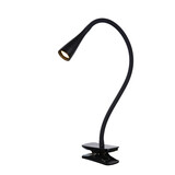 Lucide ZOZY - Klemlamp - LED 3 StepDim - 1x4W 3000K - Zwart