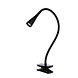 Lucide ZOZY - Klemlamp - LED 3 StepDim - 1x4W 3000K - Zwart