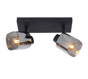 Lucide ALION - Plafondspot - 2xE14 - Zwart Lucide ALION - Plafondspot - 2xE14 - Zwart