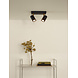 Lucide GRONY - Plafondspot - LED Dim to warm - GU10 (MR16) - 2x5W 2200K/3000K - Zwart Lucide GRONY - Plafondspot - LED Dim to warm - GU10 (MR16) - 2x5W 2200K/3000K - Zwart