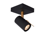 Lucide GRONY - Plafondspot - LED Dim to warm - GU10 (MR16) - 1x5W 2200K/3000K - Zwart Lucide GRONY - Plafondspot - LED Dim to warm - GU10 (MR16) - 1x5W 2200K/3000K - Zwart