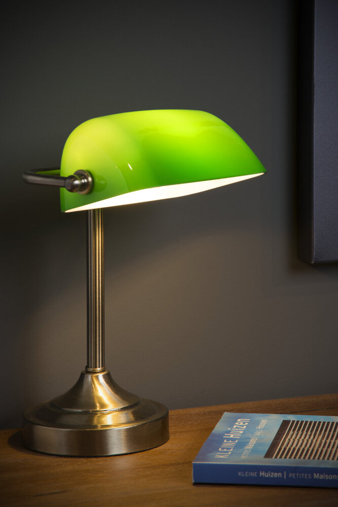 Lucide BANKER - Bureaulamp - 1xE14 - Brons