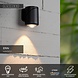 Lucide ERIN - Wandspot / Wandlamp Binnen/Buiten - LED - 1x5W 2700K - IP65 - Zwart Lucide ERIN - Wandspot / Wandlamp Binnen/Buiten - LED - 1x5W 2700K - IP65 - Zwart