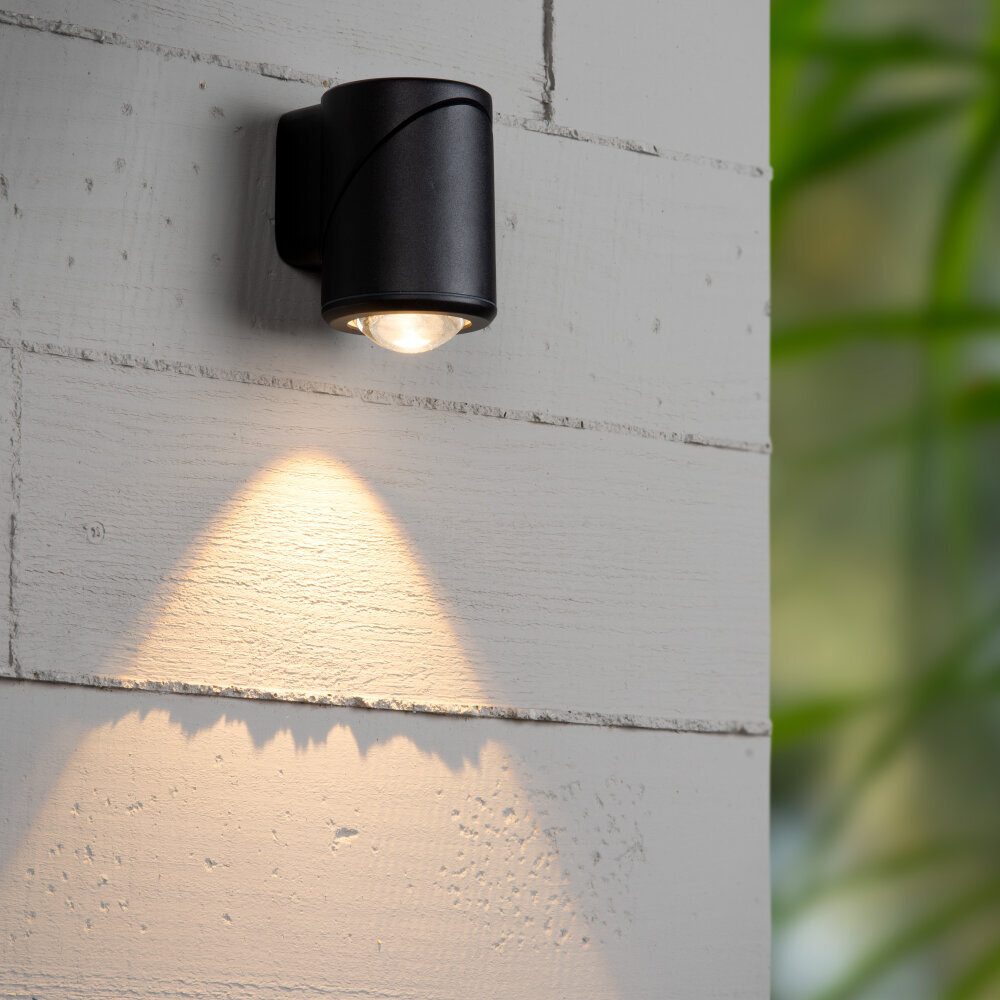Lucide ERIN - Wandspot / Wandlamp Binnen/Buiten - LED - 1x5W 2700K - IP65 - Zwart Lucide ERIN - Wandspot / Wandlamp Binnen/Buiten - LED - 1x5W 2700K - IP65 - Zwart
