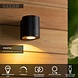 Lucide PERTH - Wandlamp - Zonne-energie - Ø 9 cm - LED Dimb. - 1x1W 2700K/3000K - IP65 - Beweging & dag/nacht sensor - Zwart Lucide PERTH - Wandlamp - Zonne-energie - Ø 9 cm - LED Dimb. - 1x1W 2700K/3000K - IP65 - Beweging & dag/nacht sensor - Zwart