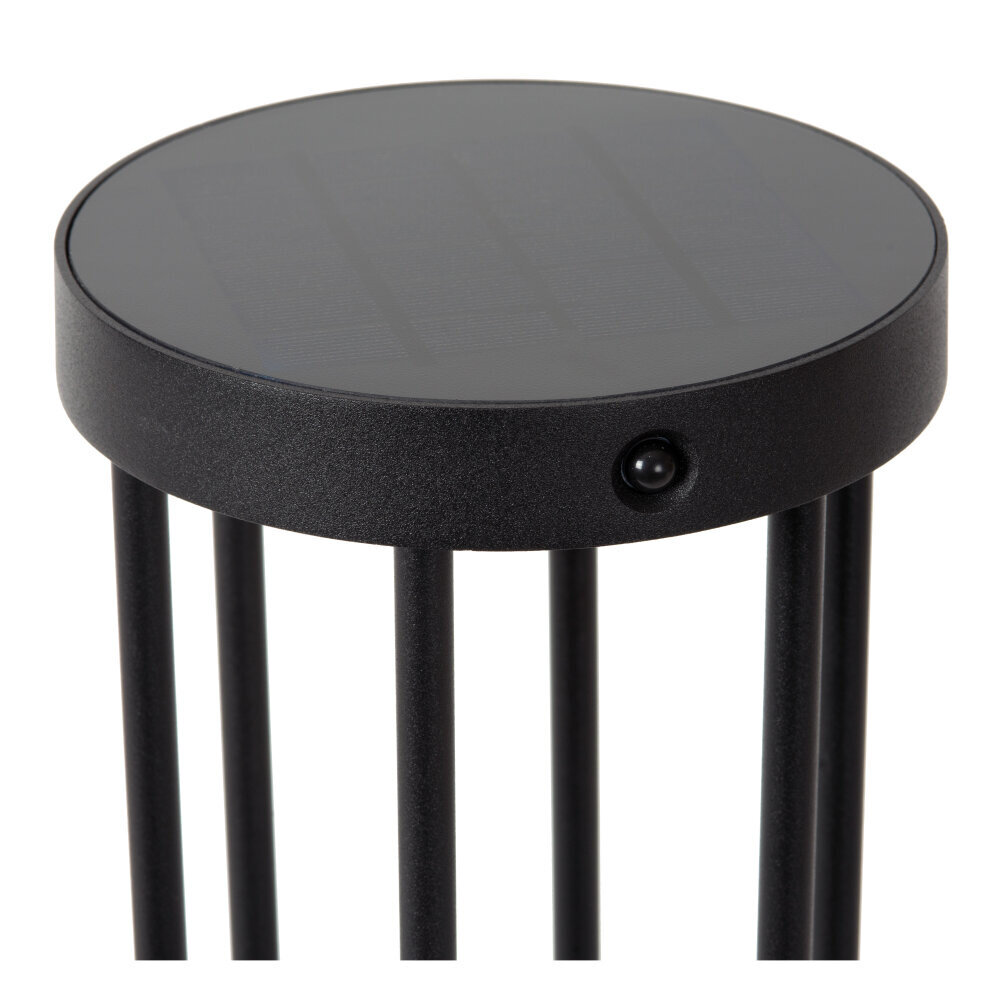 Lucide JACKSON - Sokkellamp - Zonne-energie - Ø 16 cm - LED Dimb. - 1x2W 3000K - IP65 - Beweging & dag/nacht sensor - Zwart Lucide JACKSON - Sokkellamp - Zonne-energie - Ø 16 cm - LED Dimb. - 1x2W 3000K - IP65 - Beweging & dag/nacht sensor - Zwart