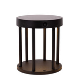 Lucide JACKSON - Sokkellamp - Zonne-energie - Ø 16 cm - LED Dimb. - 1x2W 3000K - IP54 - Beweging & dag/nacht sensor - Zwart