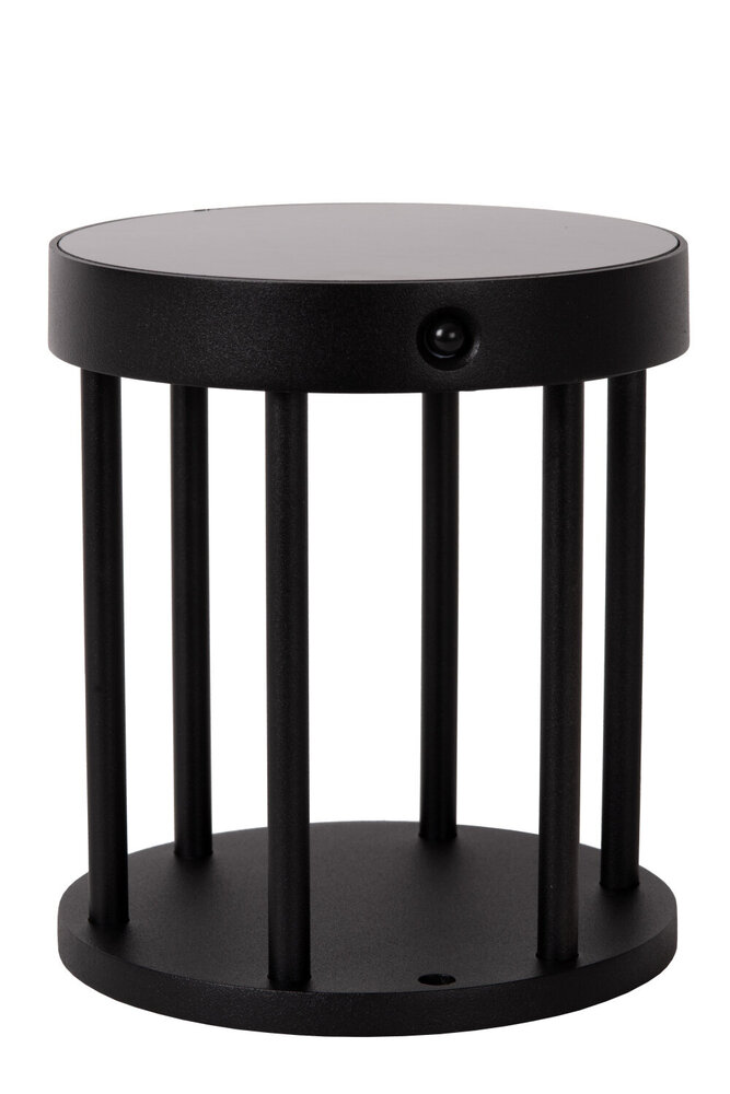 Lucide JACKSON - Sokkellamp - Zonne-energie - Ø 16 cm - LED Dimb. - 1x2W 3000K - IP54 - Beweging & dag/nacht sensor - Zwart Lucide JACKSON - Sokkellamp - Zonne-energie - Ø 16 cm - LED Dimb. - 1x2W 3000K - IP54 - Beweging & dag/nacht sensor - Zwart