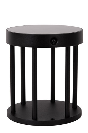 Lucide JACKSON - Sokkellamp - Zonne-energie - Ø 16 cm - LED Dimb. - 1x2W 3000K - IP54 - Beweging & dag/nacht sensor - Zwart Lucide JACKSON - Sokkellamp - Zonne-energie - Ø 16 cm - LED Dimb. - 1x2W 3000K - IP54 - Beweging & dag/nacht sensor - Zwart