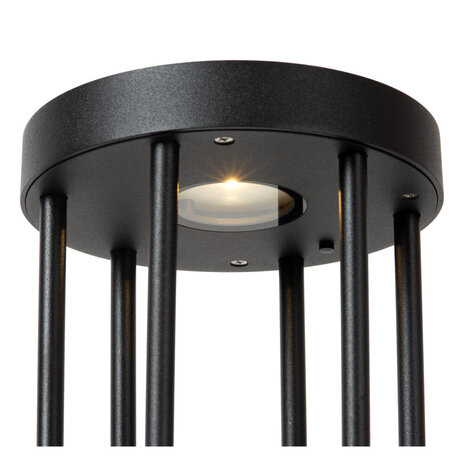Lucide JACKSON - Sokkellamp - Zonne-energie - Ø 16 cm - LED Dimb. - 1x2W 3000K - IP54 - Beweging & dag/nacht sensor - Zwart Lucide JACKSON - Sokkellamp - Zonne-energie - Ø 16 cm - LED Dimb. - 1x2W 3000K - IP54 - Beweging & dag/nacht sensor - Zwart