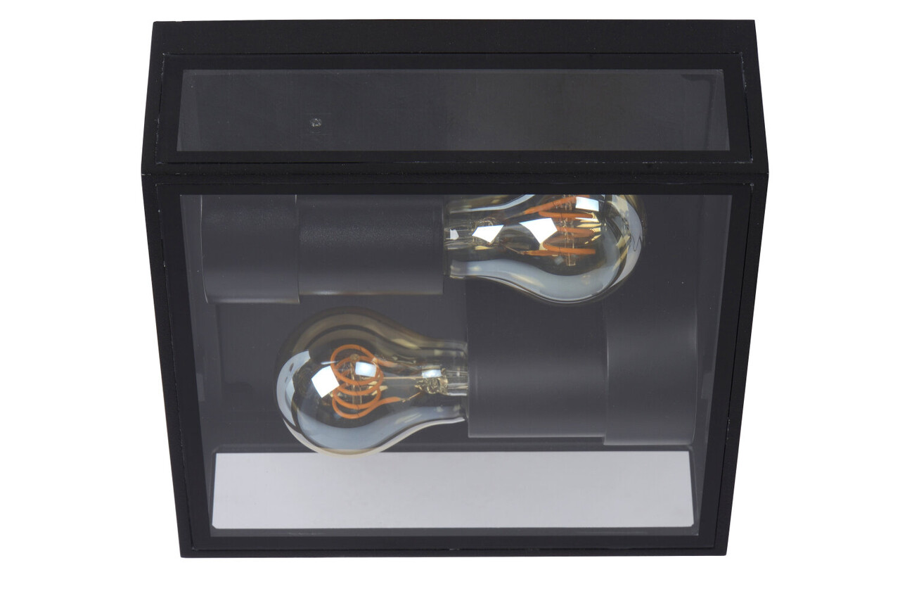 Lucide DUKAN - Plafonnière Binnen/Buiten - 2xE27 - IP65 - Zwart Lucide DUKAN - Plafonnière Binnen/Buiten - 2xE27 - IP65 - Zwart
