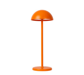 Lucide JOY - Oplaadbare Tafellamp Binnen/Buiten - Accu/Batterij - Ø 12 cm - LED Dimb. - 1x1,5W 3000K - IP54 - Oranje Lucide JOY - Oplaadbare Tafellamp Binnen/Buiten - Accu/Batterij - Ø 12 cm - LED Dimb. - 1x1,5W 3000K - IP54 - Oranje