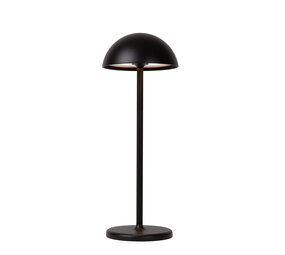 Lucide JOY - Oplaadbare Tafellamp Binnen/Buiten - Accu/Batterij - Ø 12 cm - LED Dimb. - 1x1,5W 3000K - IP54 - Zwart Lucide JOY - Oplaadbare Tafellamp Binnen/Buiten - Accu/Batterij - Ø 12 cm - LED Dimb. - 1x1,5W 3000K - IP54 - Zwart