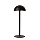Lucide JOY - Oplaadbare Tafellamp Binnen/Buiten - Accu/Batterij - Ø 12 cm - LED Dimb. - 1x1,5W 3000K - IP54 - Zwart