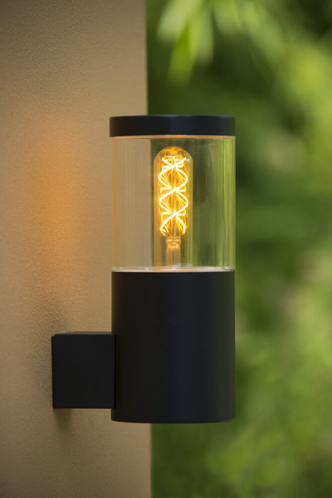 Lucide FEDOR - Wandlamp Binnen/Buiten - 1xE27 - IP44 - Zwart Lucide FEDOR - Wandlamp Binnen/Buiten - 1xE27 - IP44 - Zwart