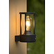 Lucide LORI - Wandlamp Binnen/Buiten - Ø 12 cm - 1xE27 - IP44 - Dag/nacht sensor - Antraciet