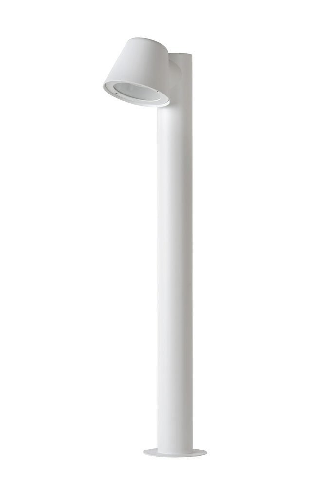 Lucide DINGO-LED - Sokkellamp - LED Dimb. - GU10 (MR16) - 1x5W 3000K - IP44 - Wit Lucide DINGO-LED - Sokkellamp - LED Dimb. - GU10 (MR16) - 1x5W 3000K - IP44 - Wit