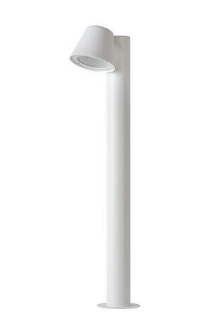 Lucide DINGO-LED - Sokkellamp - LED Dimb. - GU10 (MR16) - 1x5W 3000K - IP44 - Wit Lucide DINGO-LED - Sokkellamp - LED Dimb. - GU10 (MR16) - 1x5W 3000K - IP44 - Wit