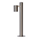 Lucide ARNE-LED - Sokkellamp - Ø 6,3 cm - LED - GU10 (MR16) - 1x5W 2700K - IP44 - Mat chroom