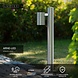 Lucide ARNE-LED - Sokkellamp - Ø 6,3 cm - LED - GU10 (MR16) - 1x5W 2700K - IP44 - Mat chroom