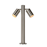 Lucide ARNE-LED - Sokkellamp - Ø 6,3 cm - LED - GU10 (MR16) - 2x5W 2700K - IP44 - Mat chroom Lucide ARNE-LED - Sokkellamp - Ø 6,3 cm - LED - GU10 (MR16) - 2x5W 2700K - IP44 - Mat chroom