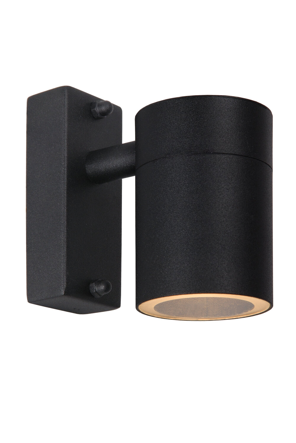 Lucide ARNE-LED - Wandspot / Wandlamp Binnen/Buiten - Ø 6,3 cm - LED - GU10 (MR16) - 1x5W 2700K - IP44 - Zwart
