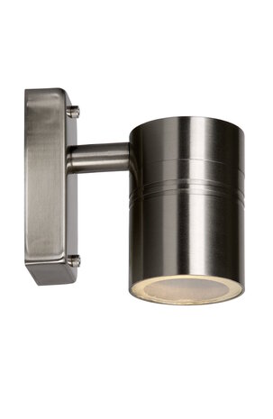 Lucide ARNE-LED - Wandspot / Wandlamp Binnen/Buiten - Ø 6,3 cm - LED - GU10 (MR16) - 1x5W 2700K - IP44 - Mat chroom Lucide ARNE-LED - Wandspot / Wandlamp Binnen/Buiten - Ø 6,3 cm - LED - GU10 (MR16) - 1x5W 2700K - IP44 - Mat chroom