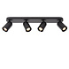 Lucide PUNCH - Plafondspot - 4xGU10 (MR16) - Zwart Lucide PUNCH - Plafondspot - 4xGU10 (MR16) - Zwart