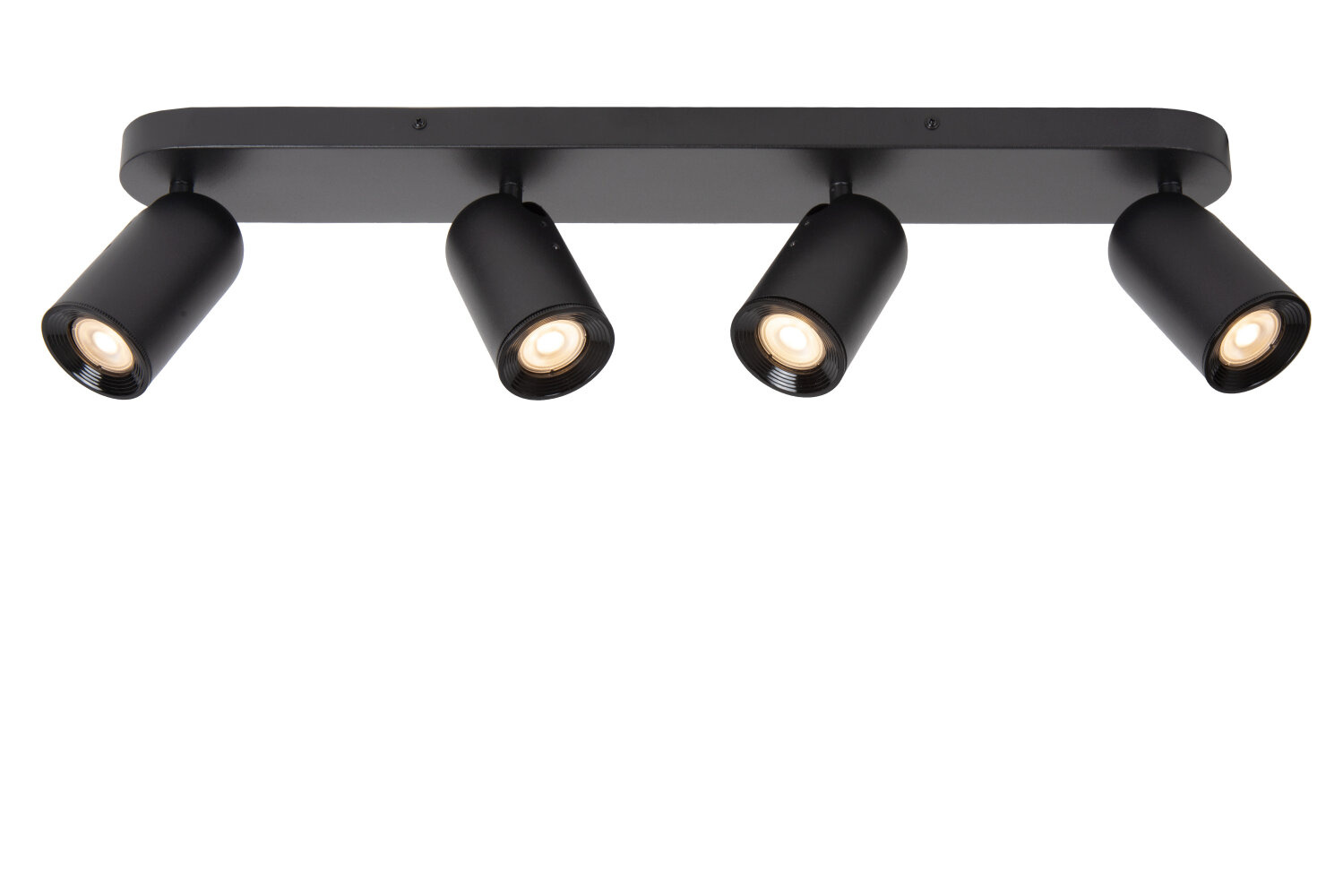 Lucide PUNCH - Plafondspot - 4xGU10 (MR16) - Zwart