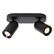 Lucide PUNCH - Plafondspot - 2xGU10 (MR16) - Zwart Lucide PUNCH - Plafondspot - 2xGU10 (MR16) - Zwart