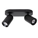 Lucide PUNCH - Plafondspot - 2xGU10 (MR16) - Zwart Lucide PUNCH - Plafondspot - 2xGU10 (MR16) - Zwart