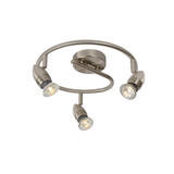 Lucide CARO-LED - Plafondspot - Ø 31 cm - LED - GU10 (MR16) - 3x5W 2700K - Mat chroom Lucide CARO-LED - Plafondspot - Ø 31 cm - LED - GU10 (MR16) - 3x5W 2700K - Mat chroom