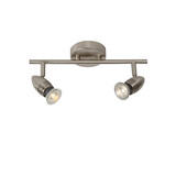 Lucide CARO-LED - Plafondspot - LED - GU10 (MR16) - 2x5W 2700K - Mat chroom Lucide CARO-LED - Plafondspot - LED - GU10 (MR16) - 2x5W 2700K - Mat chroom