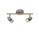 Lucide CARO-LED - Plafondspot - LED - GU10 (MR16) - 2x5W 2700K - Mat chroom Lucide CARO-LED - Plafondspot - LED - GU10 (MR16) - 2x5W 2700K - Mat chroom