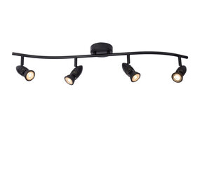 Lucide CARO - Plafondspot - 4xGU10 (MR16) - Zwart Lucide CARO - Plafondspot - 4xGU10 (MR16) - Zwart