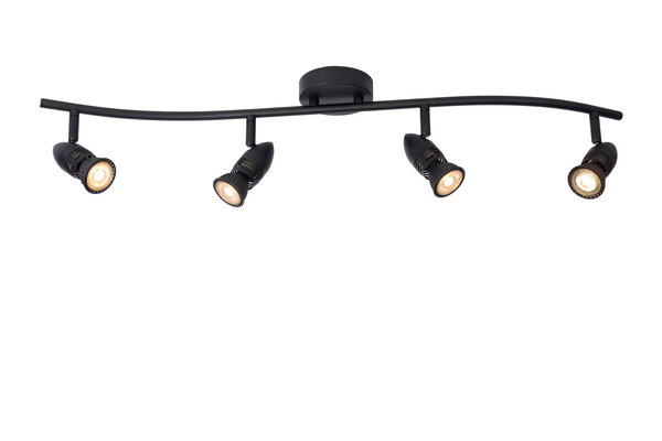 Lucide CARO - Plafondspot - 4xGU10 (MR16) - Zwart Lucide CARO - Plafondspot - 4xGU10 (MR16) - Zwart