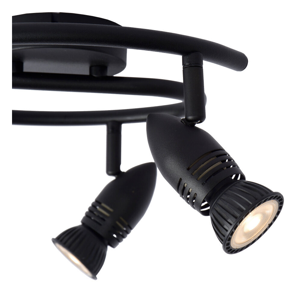 Lucide CARO - Plafondspot - Ø 31 cm - 3xGU10 (MR16) - Zwart Lucide CARO - Plafondspot - Ø 31 cm - 3xGU10 (MR16) - Zwart