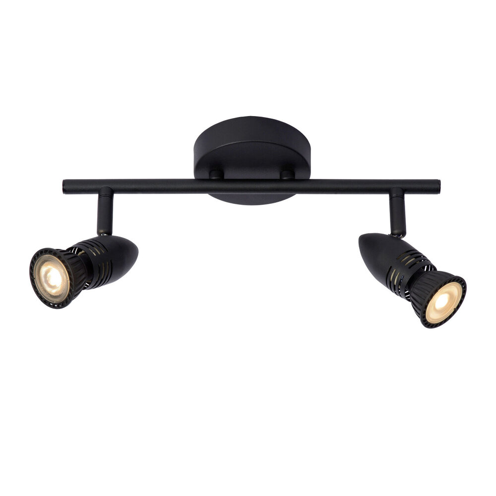 Lucide CARO - Plafondspot - 2xGU10 (MR16) - Zwart