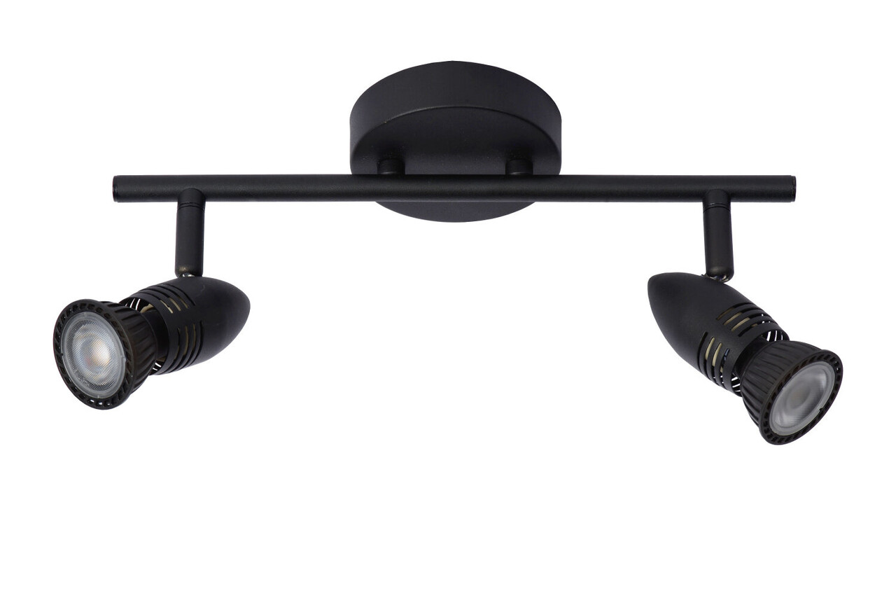 Lucide CARO - Plafondspot - 2xGU10 (MR16) - Zwart Lucide CARO - Plafondspot - 2xGU10 (MR16) - Zwart