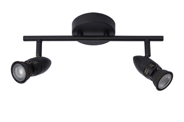 Lucide CARO - Plafondspot - 2xGU10 (MR16) - Zwart Lucide CARO - Plafondspot - 2xGU10 (MR16) - Zwart